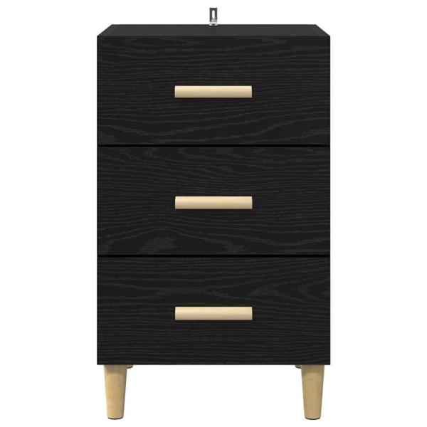 Nachttisch Schwarze Eiche 40 x 40 x 66 cm Holzwerkstoff