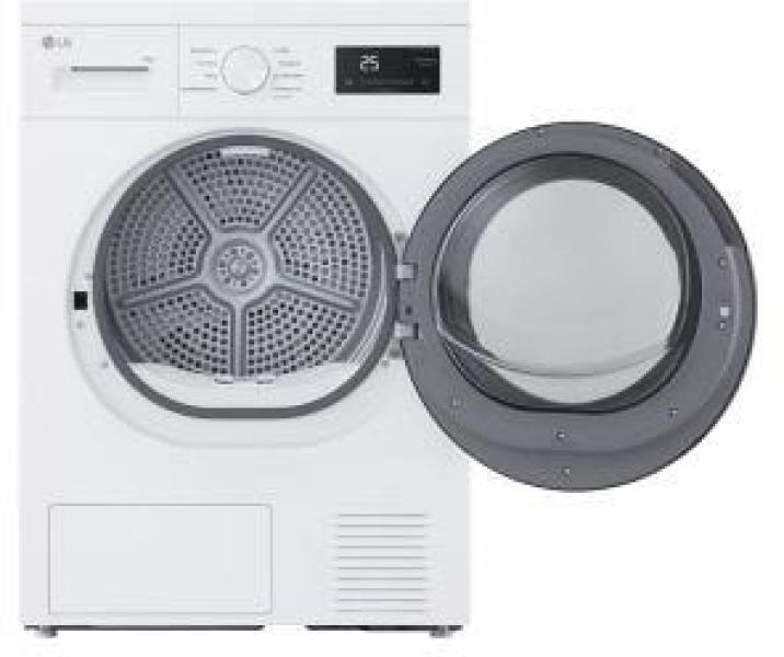 LG RT80B2 8kg EEK: D Wärmepumpentrockner, 60 cm breit, Restzeitanzeige, Kindersicherung, Automatikprogramme, weiß