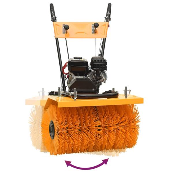 2-in-1 Schneefräse und Kehrmaschine Benzinbetrieben 6,5PS