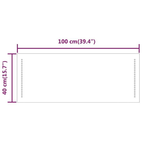 LED-Badspiegel 40x100 cm