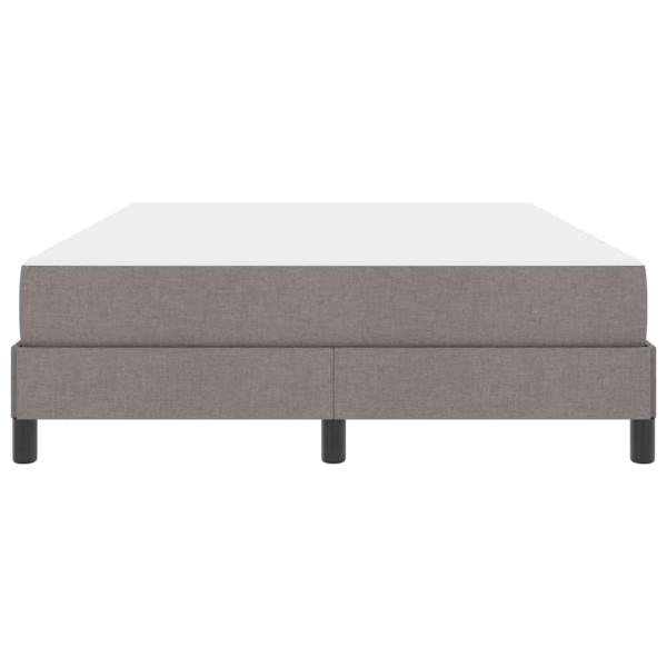 Boxspringbett mit Matratze Taupe 140 x 190 cm Stoff