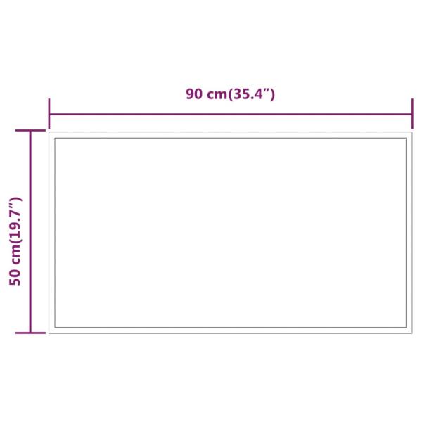 LED-Badspiegel 50x90 cm