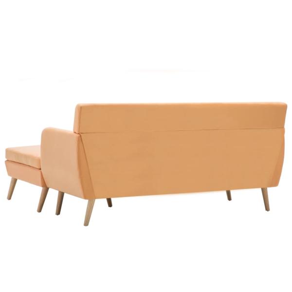 Sofa L-Form Stoff 171,5x138x81,5 cm Orange