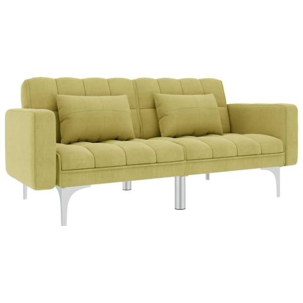 ARDEBO.de - Schlafsofa Grün Stoff