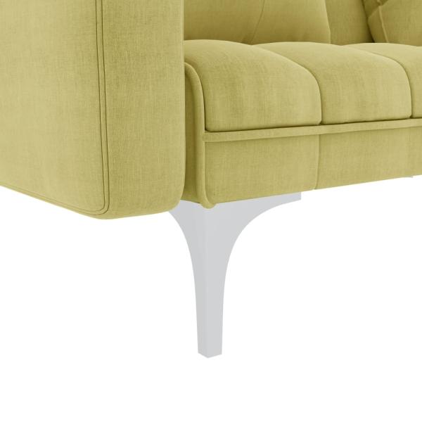 Schlafsofa Grün Stoff