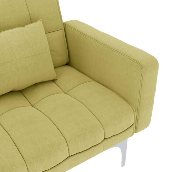 Schlafsofa Grün Stoff