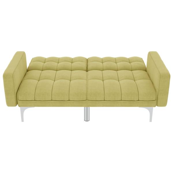 Schlafsofa Grün Stoff