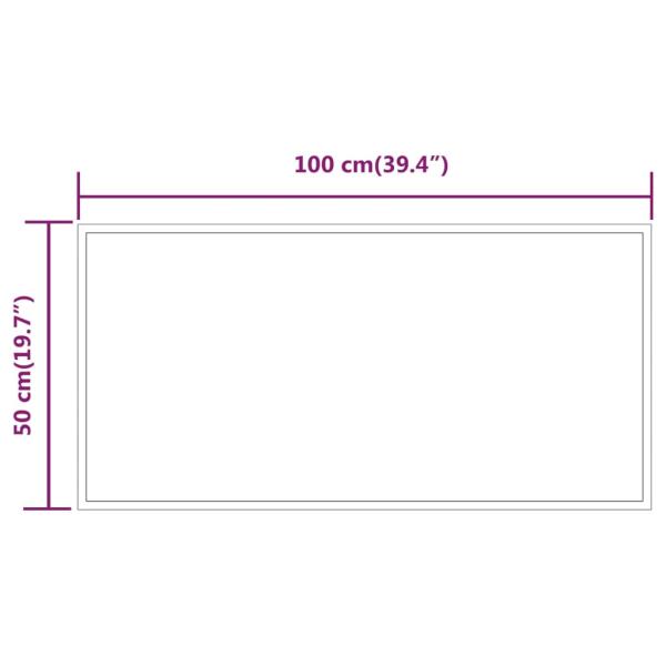 LED-Badspiegel 100x50 cm