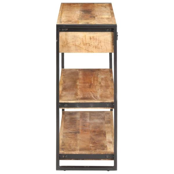 Sideboard 120x30x75 cm Raues Mango-Massivholz