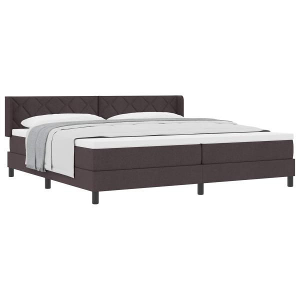 Boxspringbett mit Matratze Dunkelbraun 200 x 200 cm