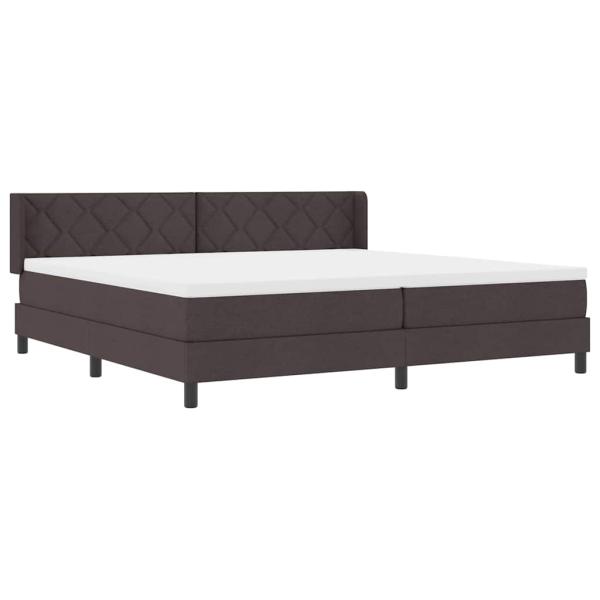 Boxspringbett mit Matratze Dunkelbraun 200 x 200 cm