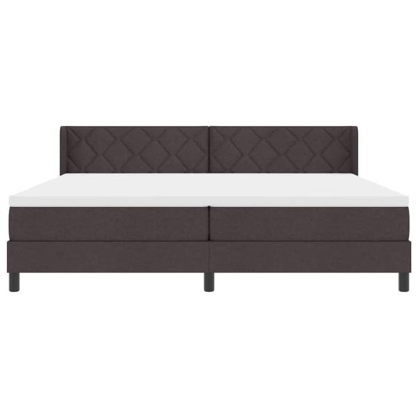 Boxspringbett mit Matratze Dunkelbraun 200 x 200 cm