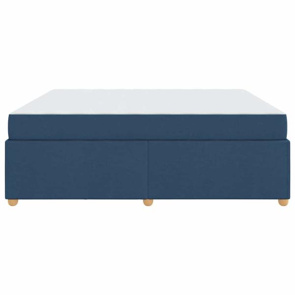 Bettgestell mit Matratze Blau 180 x 200 cm Stoff