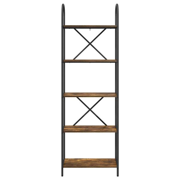 Regal Räuchereiche 60 x 30 x 183 cm Holzwerkstoff