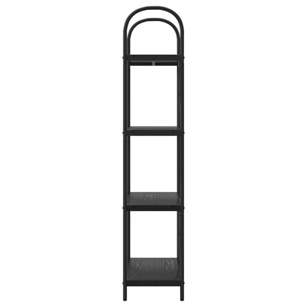 Regal Schwarze Eiche 60 x 30 x 146 cm Holzwerkstoff