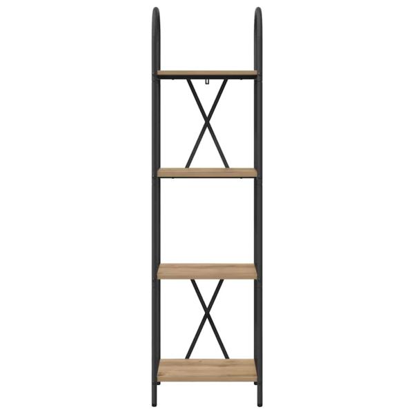 Regal Eiche handwerklich 40 x 30 x 146 cm Holzwerkstoff