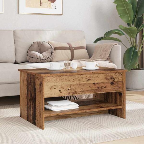 ARDEBO.de - Couchtisch Altholz 80 x 50.5 x 41.5 cm Holzwerkstoff