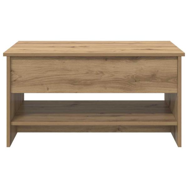 Couchtisch Eiche handwerklich 80 x 50.5 x 41.5 cm Holzwerkstoff
