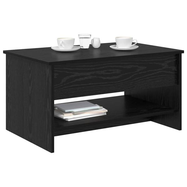 Couchtisch Schwarze Eiche 80 x 50.5 x 41.5 cm Holzwerkstoff