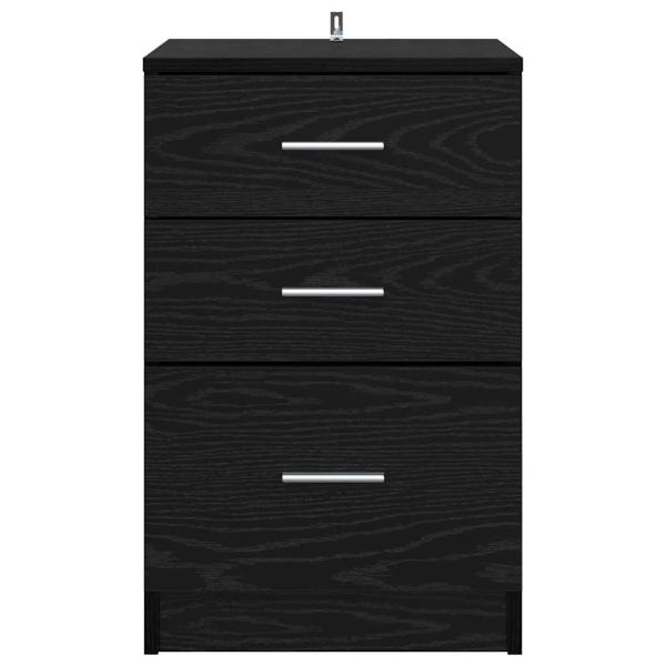 Nachttisch Schwarze Eiche 40 x 40 x 63 cm Holzwerkstoff