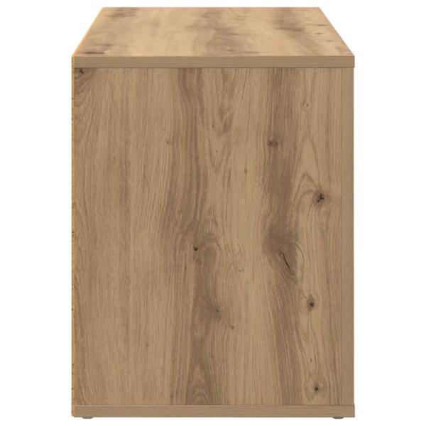Schuhregal Eiche handwerklich 75 x 35 x 45 cm Holzwerkstoff