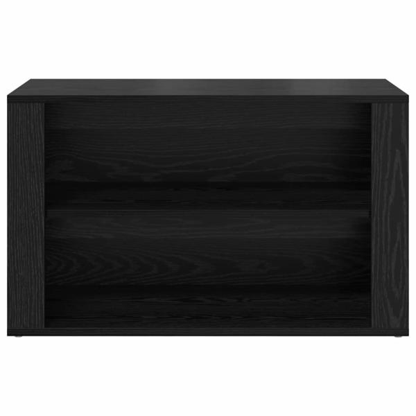 Schuhregal Schwarze Eiche 75 x 35 x 45 cm Holzwerkstoff