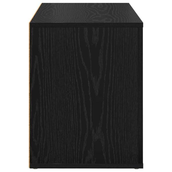 Schuhregal Schwarze Eiche 75 x 35 x 45 cm Holzwerkstoff