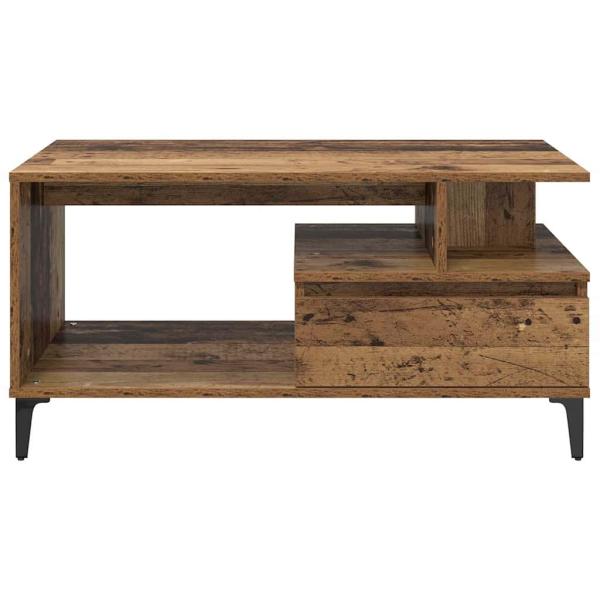 Couchtisch with Drawer Altholz 90 x 49 x 45 cm Holzwerkstoff
