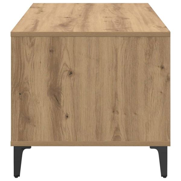 Couchtisch Eiche handwerklich 90 x 49 x 45 cm Holzwerkstoff