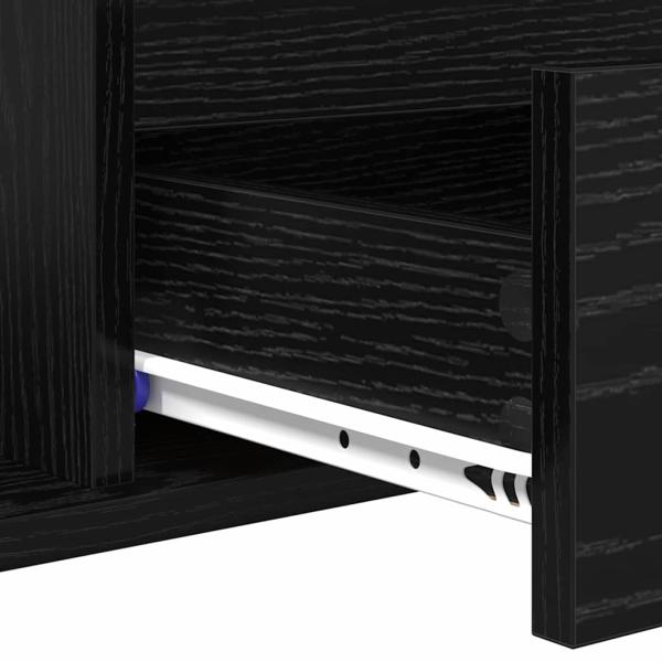 Couchtisch Schwarze Eiche 90 x 49 x 45 cm Holzwerkstoff