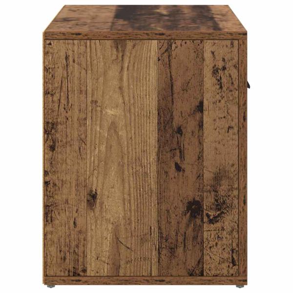 Nachttisch mit Schubladen Altholz 60 x 36 x 45 cm Holzwerkstoff