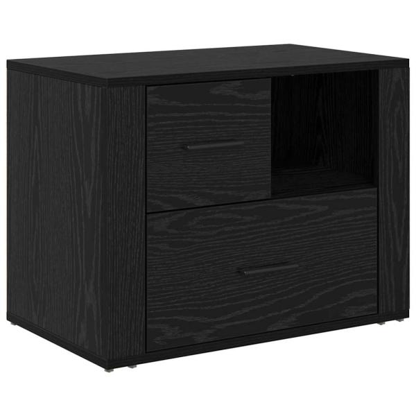Nachttisch Schwarze Eiche 60 x 36 x 45 cm Holzwerkstoff