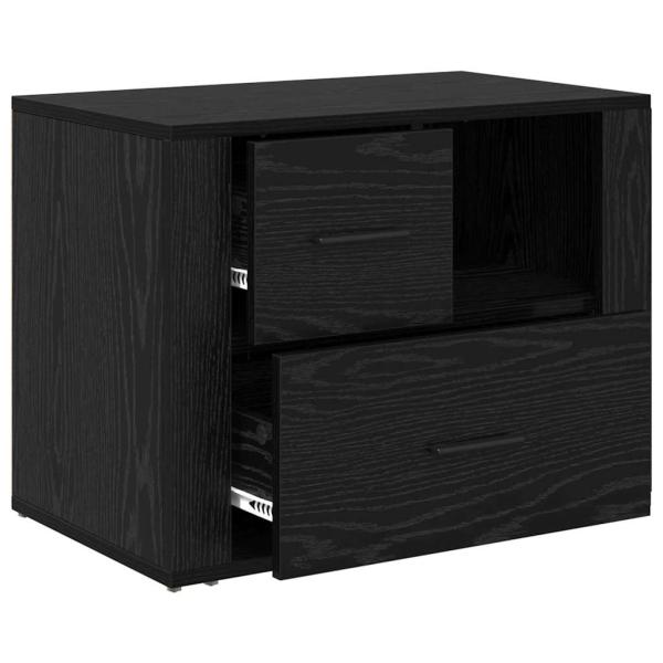 Nachttisch Schwarze Eiche 60 x 36 x 45 cm Holzwerkstoff