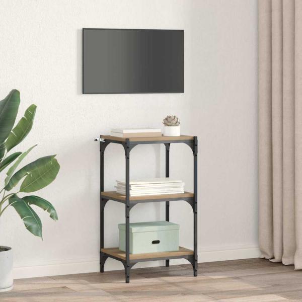 Bücherregal Eiche handwerklich 40 x 33 x 71 cm Holzwerkstoff