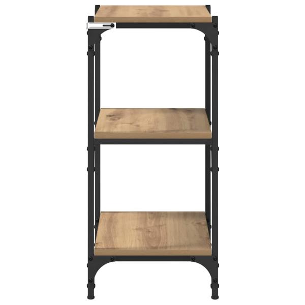 Bücherregal Eiche handwerklich 40 x 33 x 71 cm Holzwerkstoff