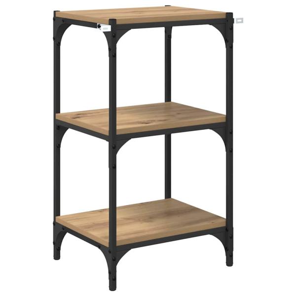 Bücherregal Eiche handwerklich 40 x 33 x 71 cm Holzwerkstoff