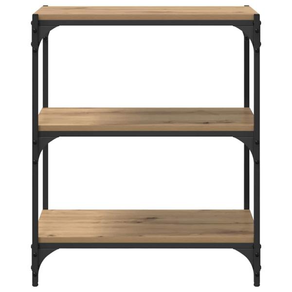 Bücherregal Eiche handwerklich 60 x 33 x 71 cm Holzwerkstoff