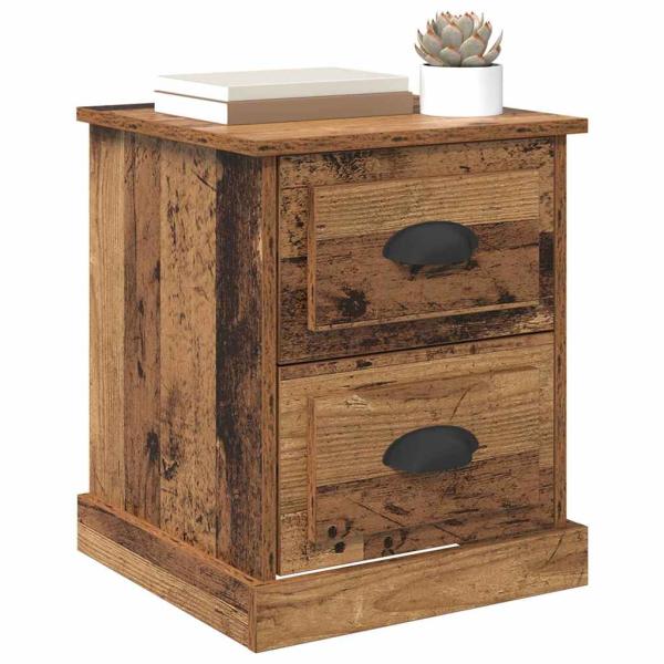 Nachttisch 2 pcs Altholz 39 x 39 x 47.5 cm Holzwerkstoff