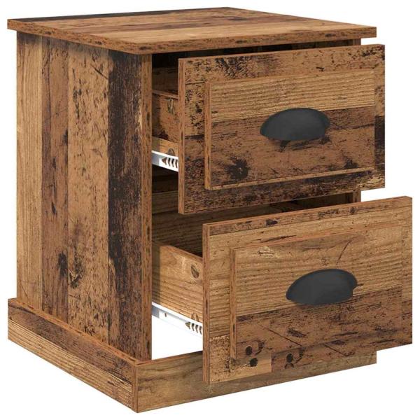 Nachttisch 2 pcs Altholz 39 x 39 x 47.5 cm Holzwerkstoff