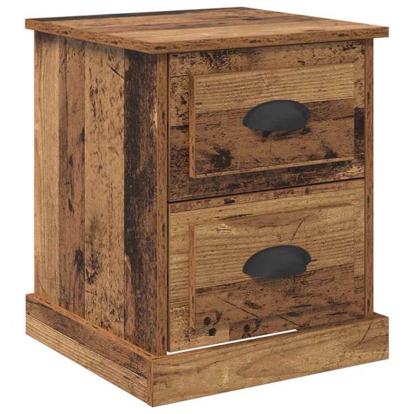 Nachttisch 2 pcs Altholz 39 x 39 x 47.5 cm Holzwerkstoff