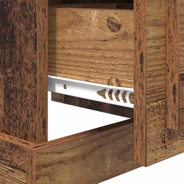 Nachttisch 2 pcs Altholz 39 x 39 x 47.5 cm Holzwerkstoff