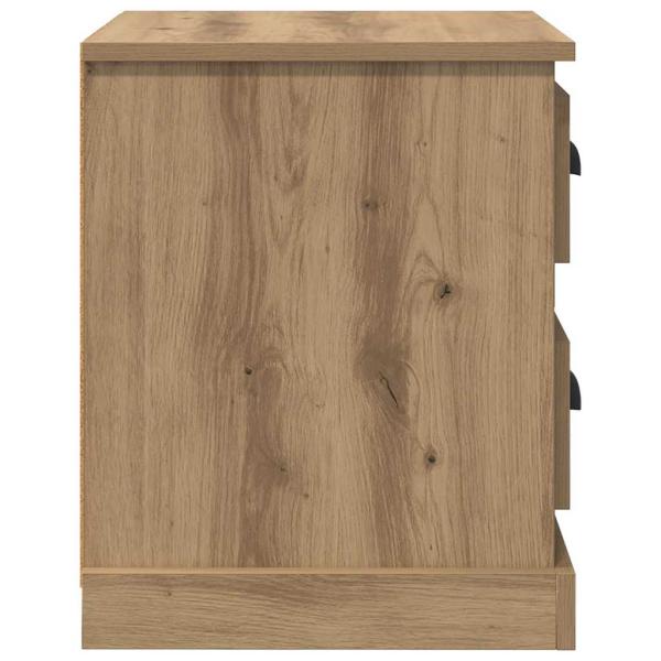 Nachttisch Eiche handwerklich 39 x 39 x 47.5 cm Holzwerkstoff