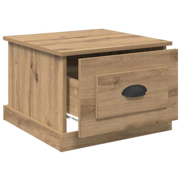 Couchtisch Eiche handwerklich 50 x 50 x 35 cm Holzwerkstoff