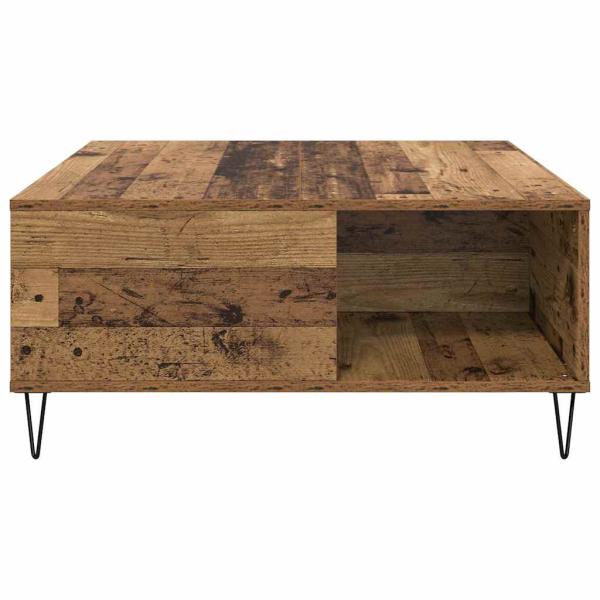 Couchtisch Altholz 80 x 80 x 36.5 cm Holzwerkstoff