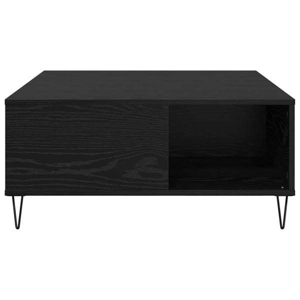 Couchtisch Schwarze Eiche 80 x 80 x 36.5 cm Holzwerkstoff