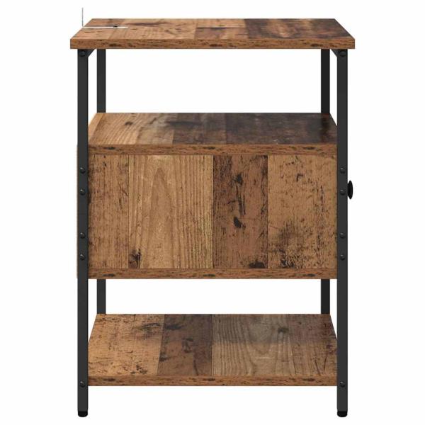 Nachttisch 2 pcs Altholz 40 x 42 x 56 cm Holzwerkstoff