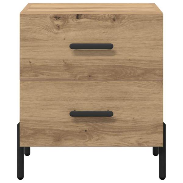 Nachttisch Eiche handwerklich 40 x 35 x 47,5 cm Holzwerkstoff