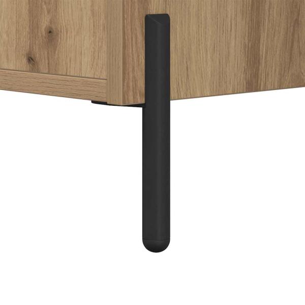 Nachttisch 2 pcs Eiche handwerklich 40 x 35 x 47,5 cm