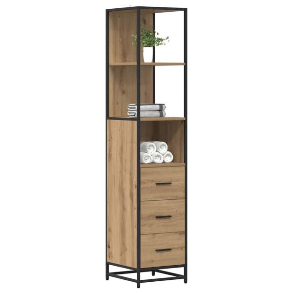 Badezimmer Schrank Eiche handwerklich 35 x 37,5 x 166 cm