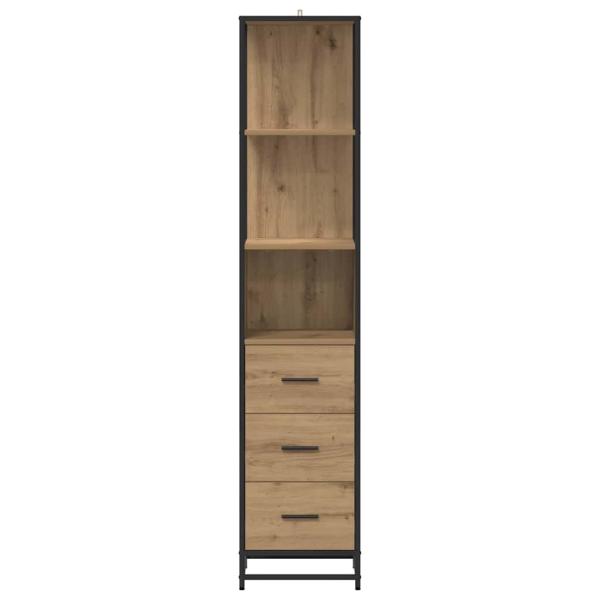 Badezimmer Schrank Eiche handwerklich 35 x 37,5 x 166 cm